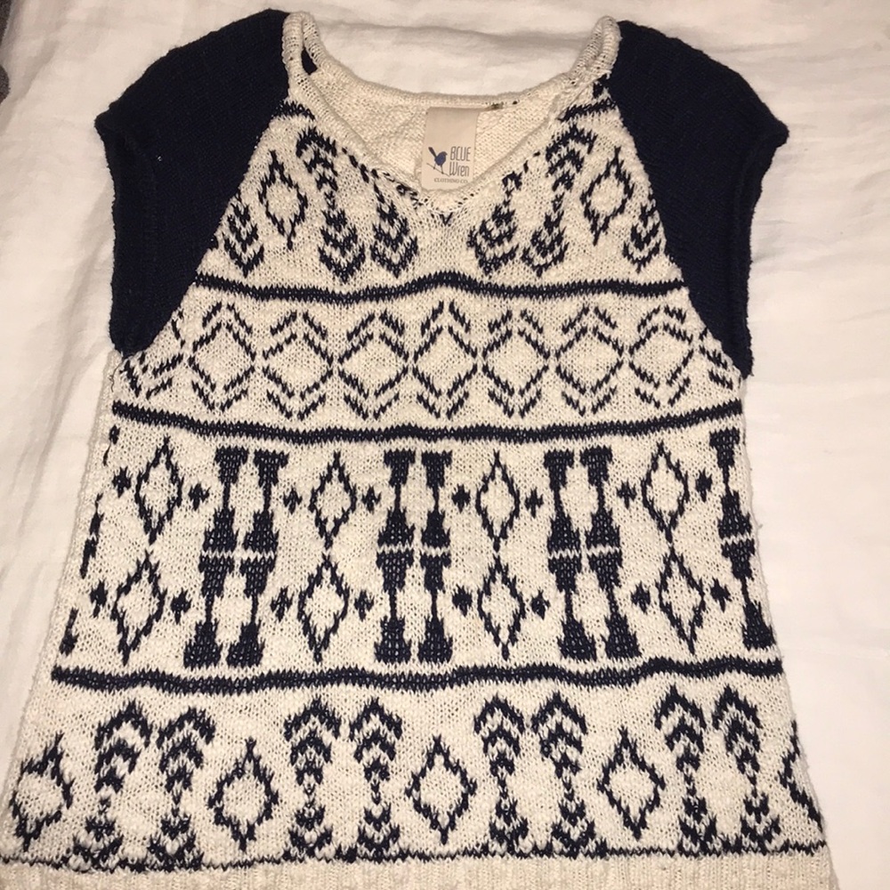 Blue wren sweater top